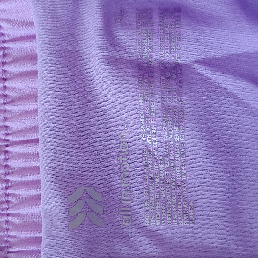 NWT All in Motion Women's Mid Rise Core Flex Woven Skort Purple Size XL - Picture 6 of 7